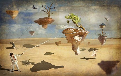 Упорство, покоренность, фантазия.