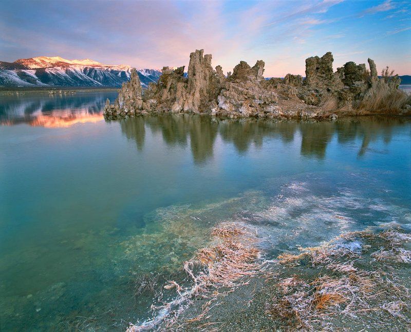 Морозное утро на mono Lake фото превью