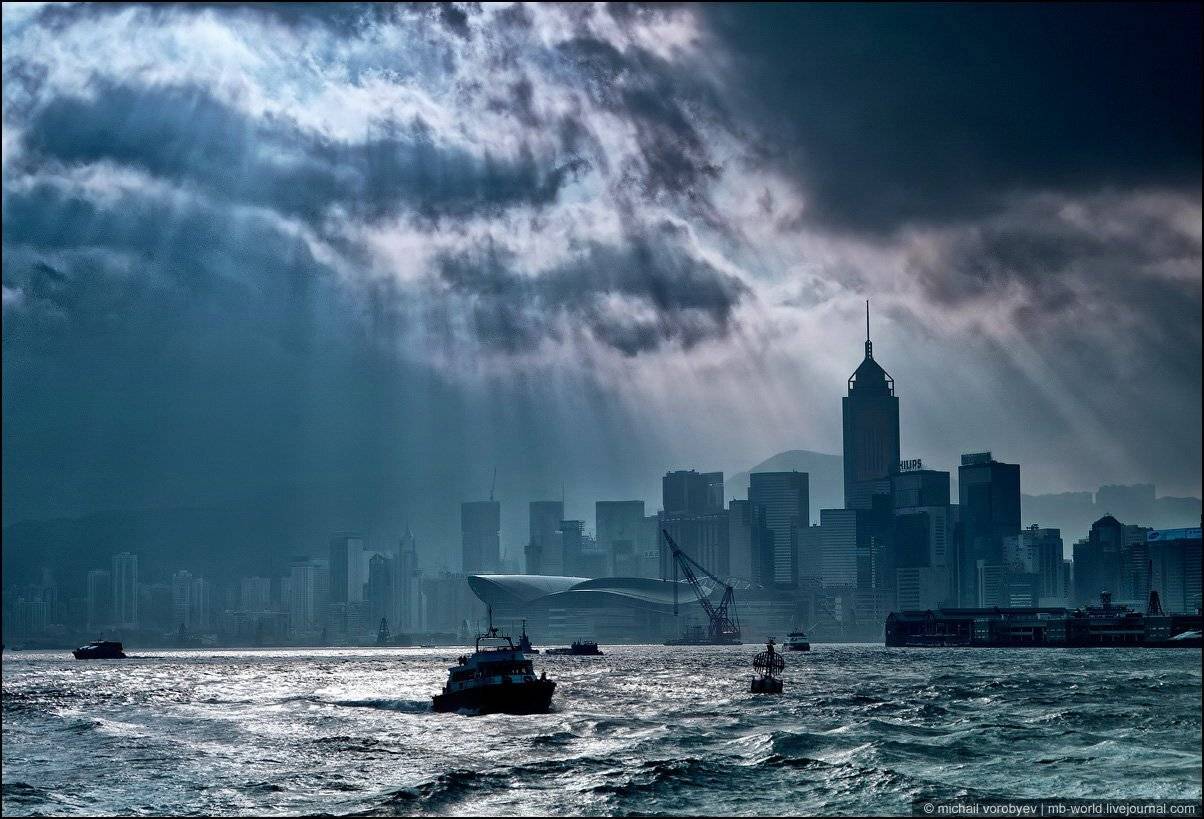 гонконг, небоскребы, панорама, Михаил