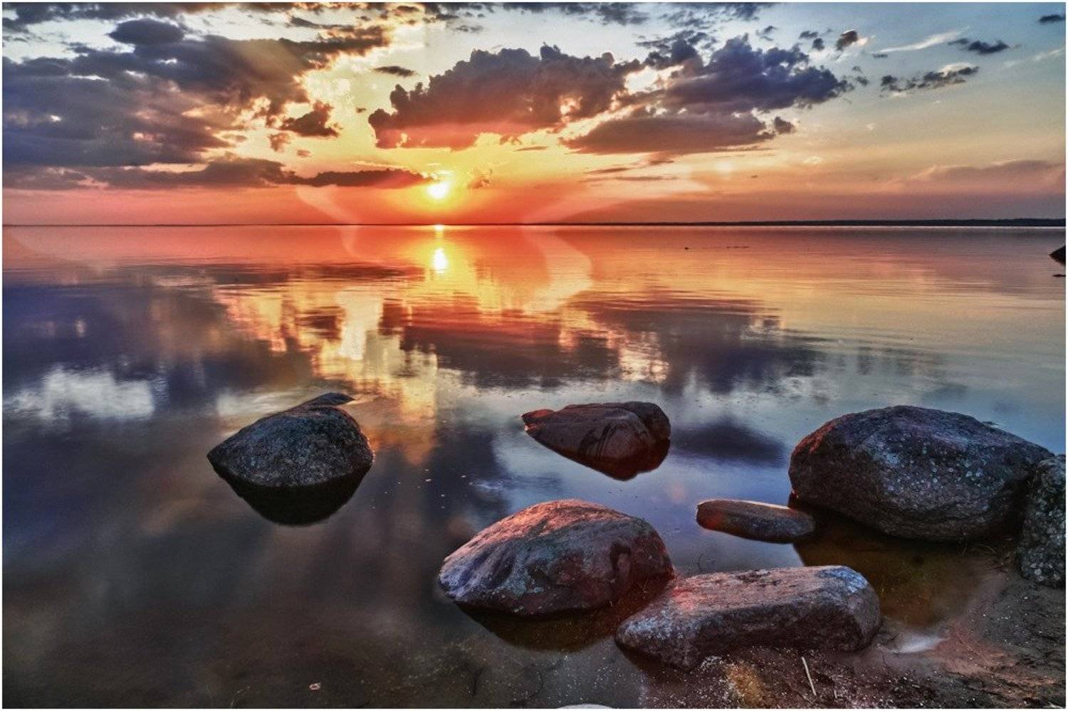 чудское, озеро, закат, hdr, Sergey Navetny