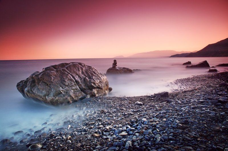 вечер, камни, крым, канака вечернее настроение ... фото превью