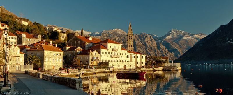 montenegro, perast, Адриатика, Горы, Европа, Море, пераст, черногория  фото превью