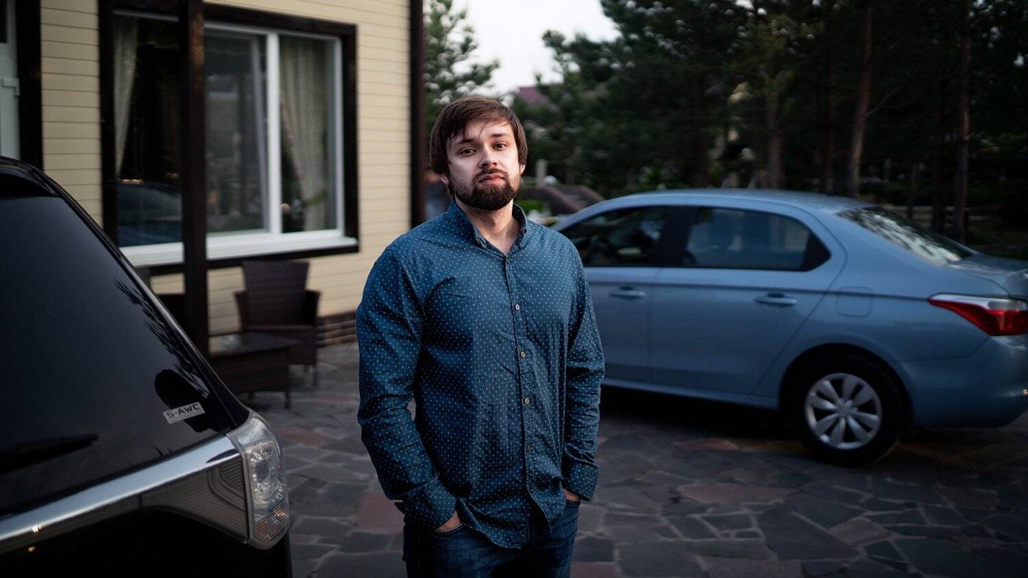 портрет, мужчина, борода, автомобиль, весна, лето, тепло, Константин