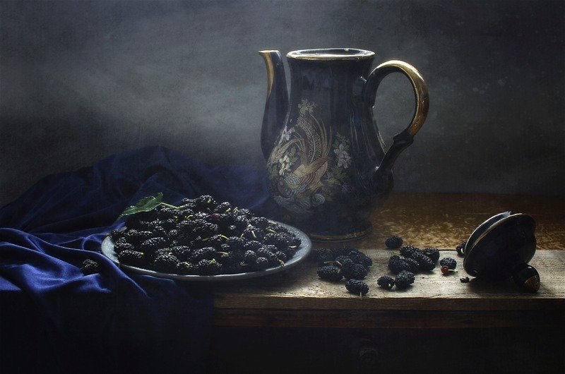 Натюрморт с шелковицей фото превью