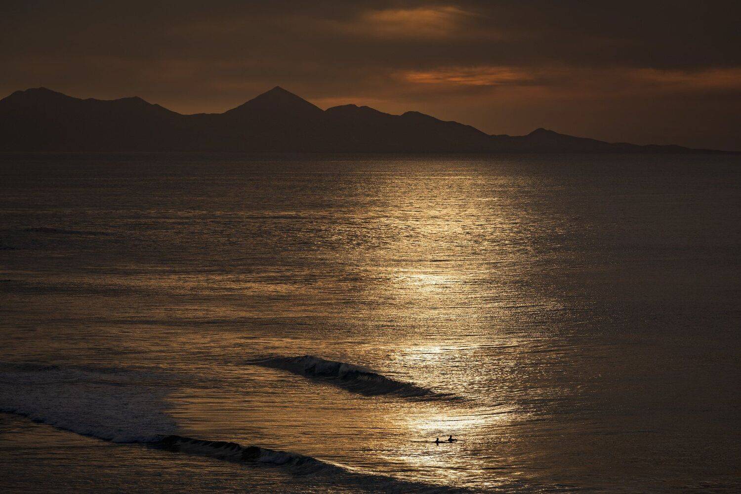 океан, закат, горы, Александр Безмолитвенный