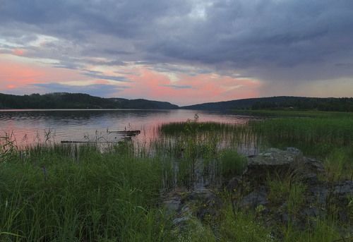 Закат на Ладоге