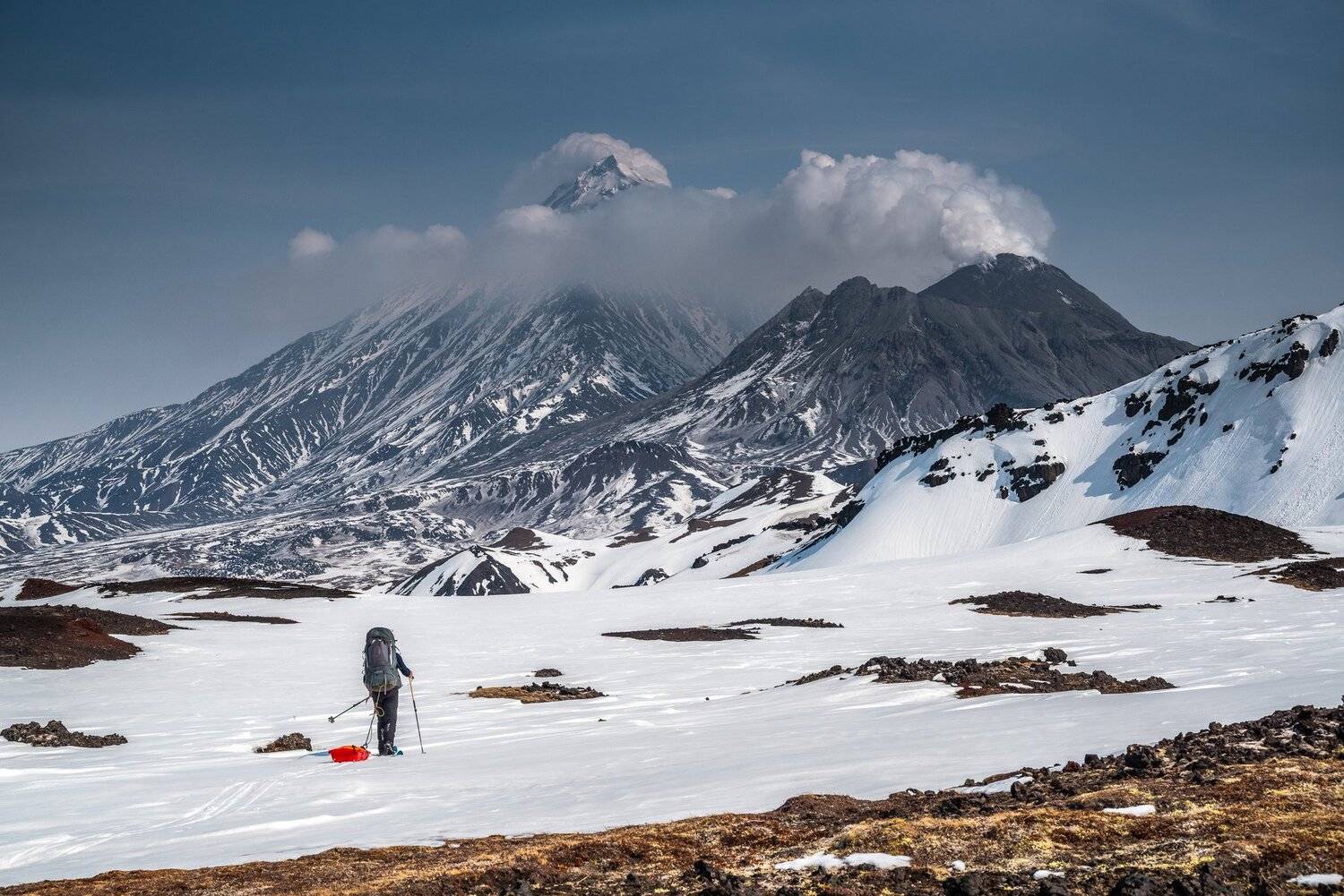 Камчатка, Камень, Безымянный, вулканы, Ключевская, Evgeniy Khilkevitch