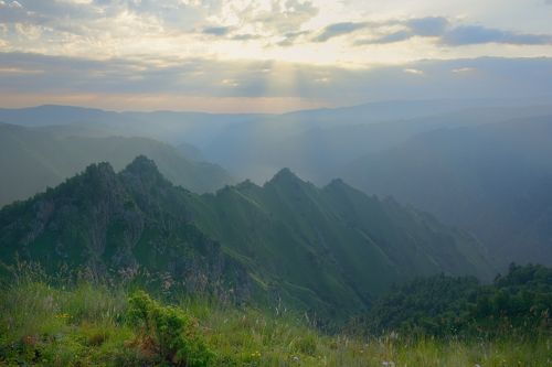 Утро в горах