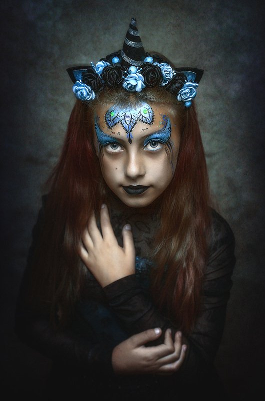 единорог, девочка, портрет *** фото превью