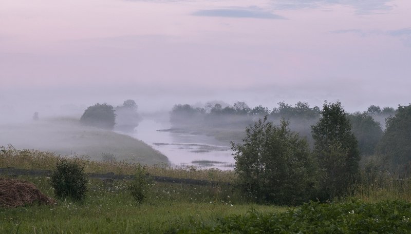 Вечерний туман фото превью