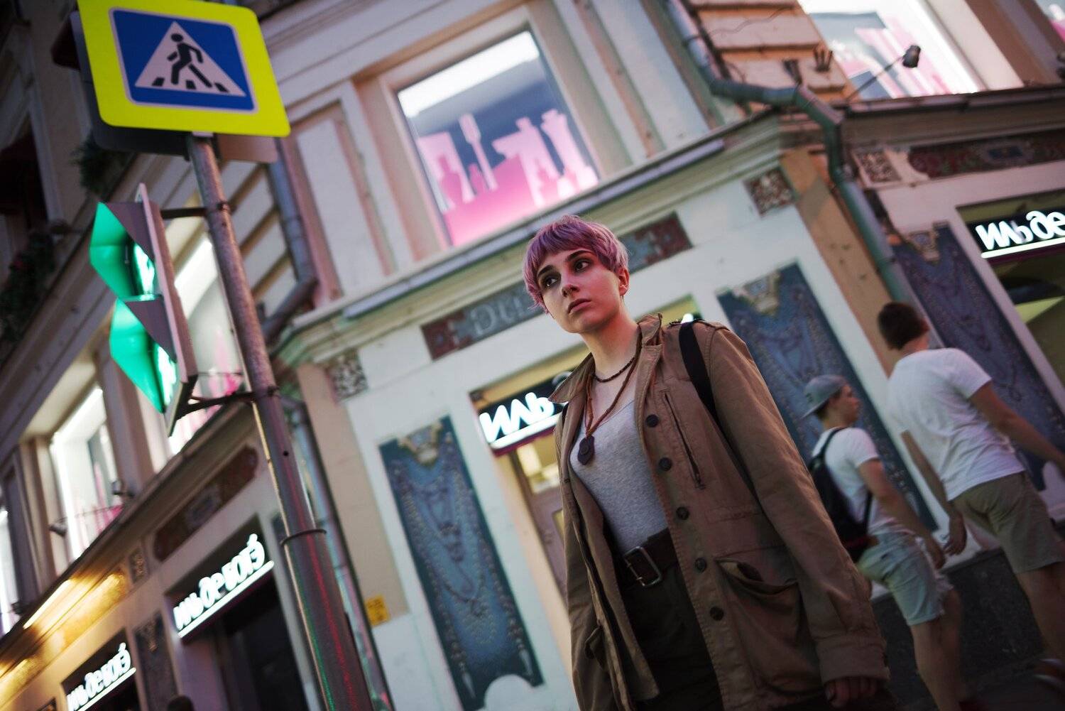 портрет, ночь, огни, Алексей Егоров