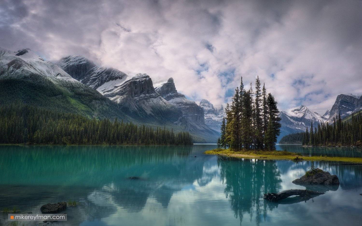 canada, rockies, maligne, the-spirit-island, jasper, Майк Рейфман