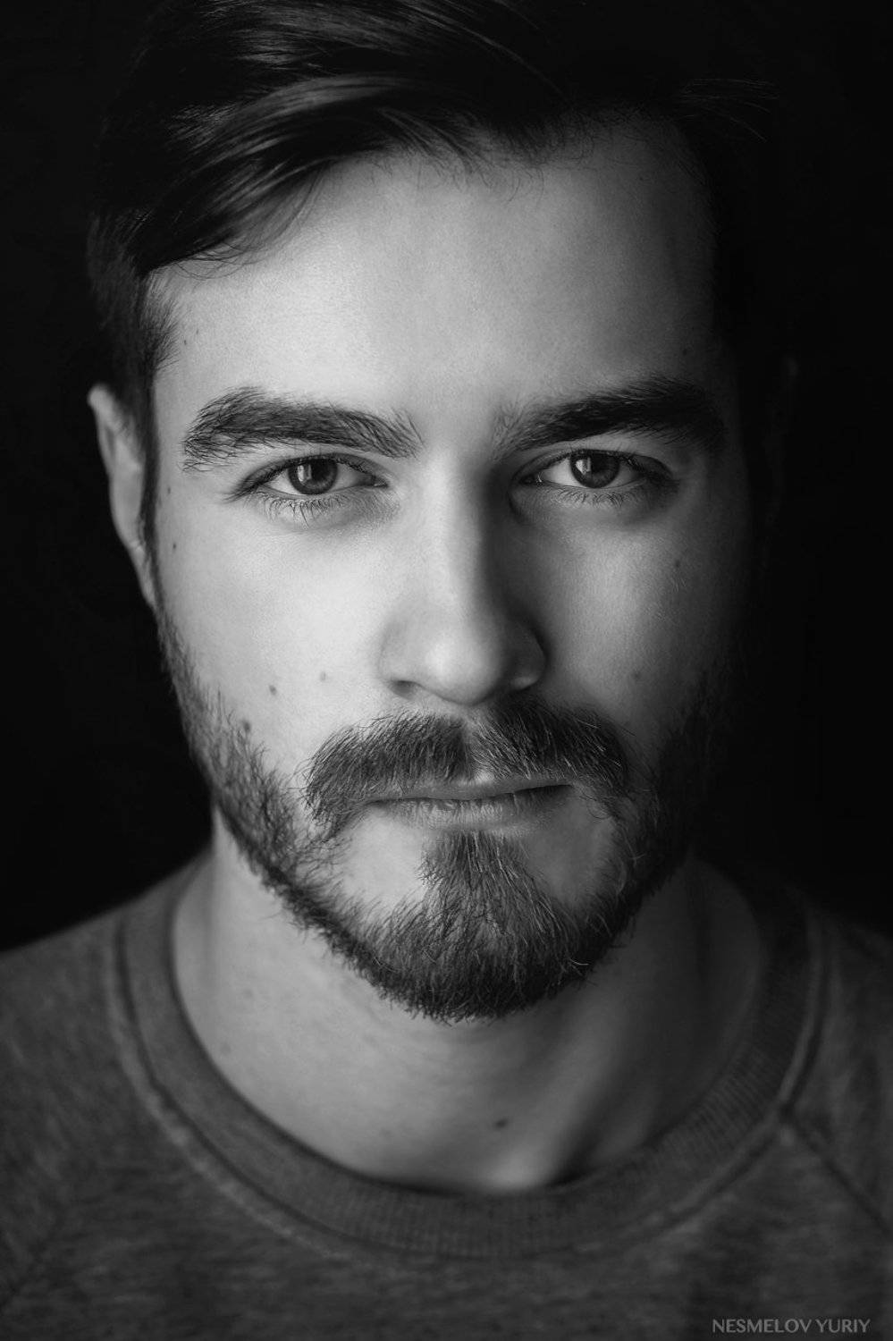 portrait, man, портрет, мужской портрет, черно-белое, blackandwhite, Несмелов Юрий