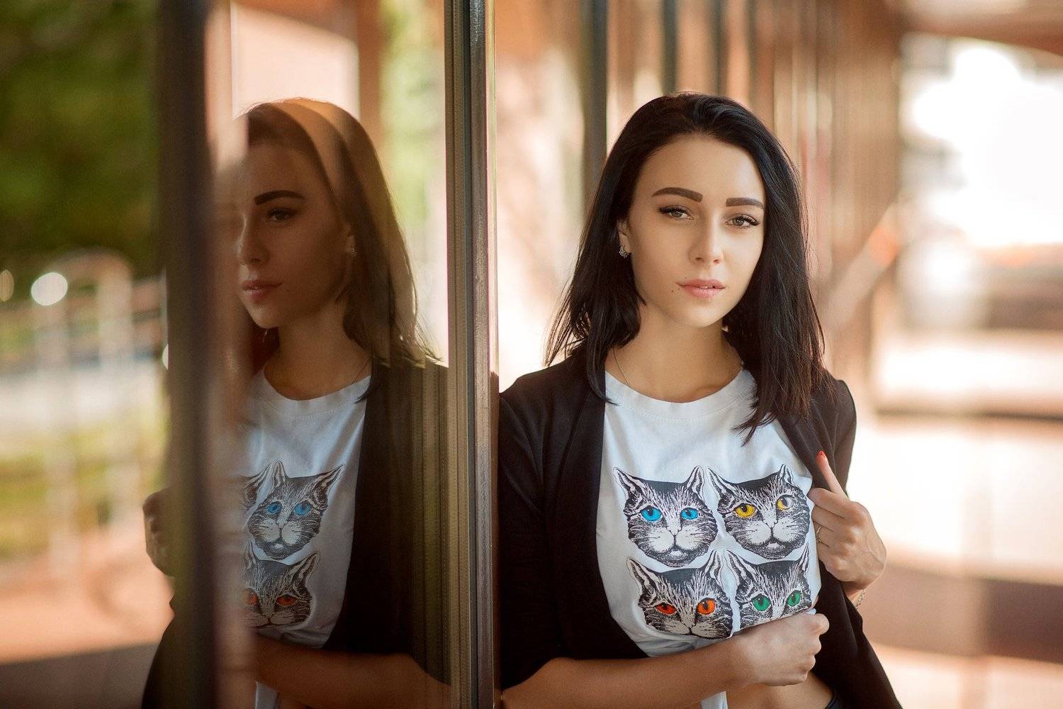 девушка, комната, черный, белый,  печаль ,красота ,грудь, красный,, Денис Лыткин