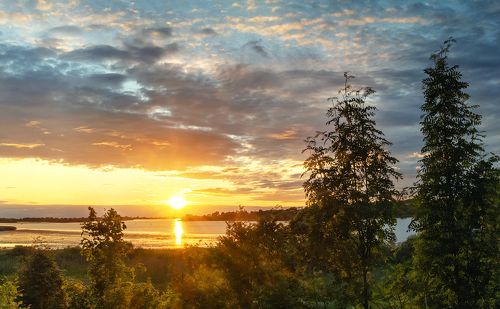 Закат над Великой. Июль