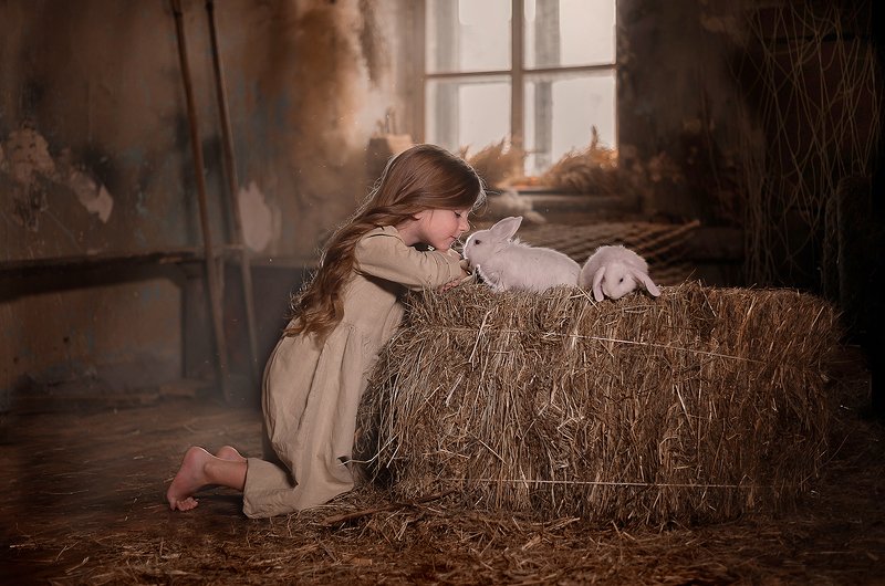 сено кролики дети  Новые друзья/ New friend фото превью