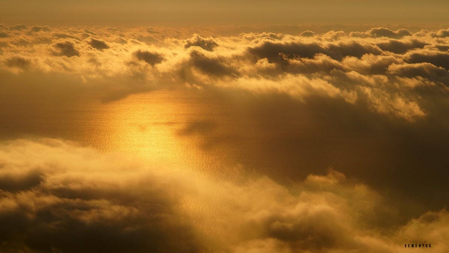 крым, ай-петри, утро, облака, море, рассвет, пейзаж, crimea, clouds, cloud, dawn, sea, mountain., Семенюк Василий