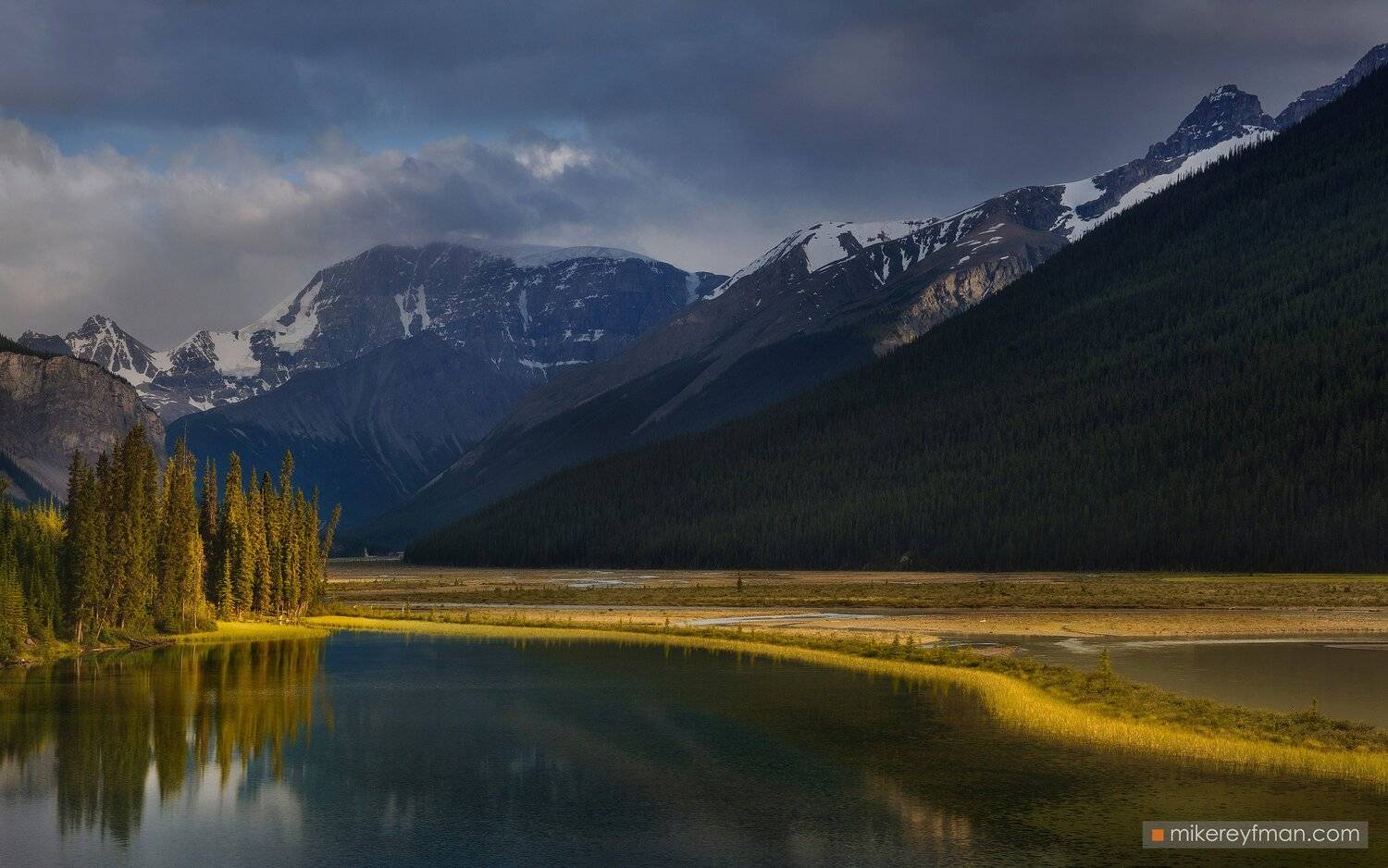 canada, rockies, jasper, athabasca, river, icefields, parkway, alberta, Майк Рейфман