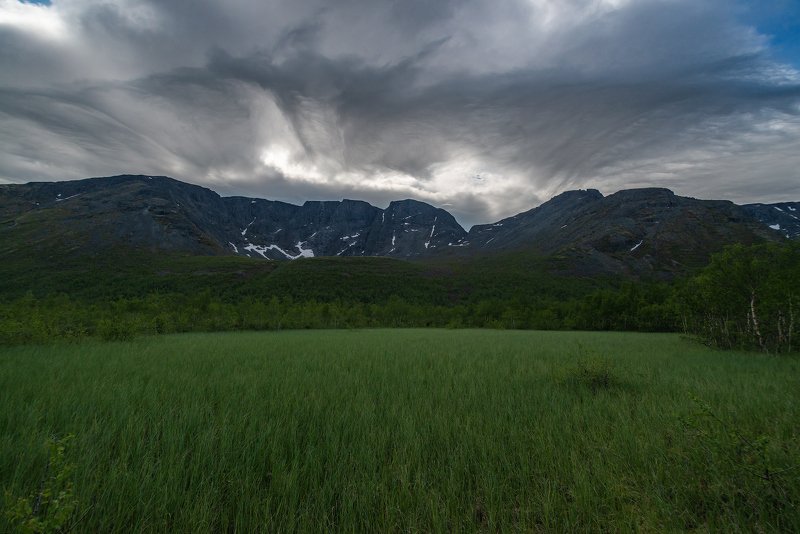 хибины, лето, кольский, заполярье, север,небо, Хибинский ландшафтик ) фото превью