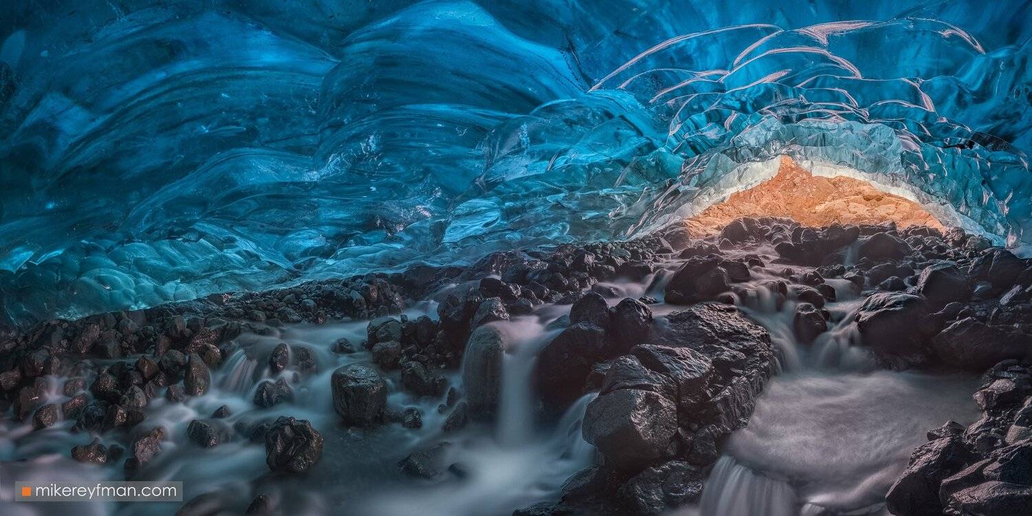 breidamerkurjokull, glacier, ice, cave, iceland, water, Майк Рейфман