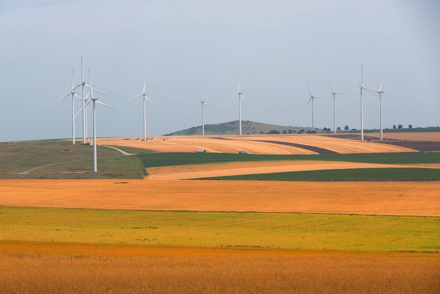 ветряки, ветрогенераторы, поле, пейзаж, Alexey Palagichev