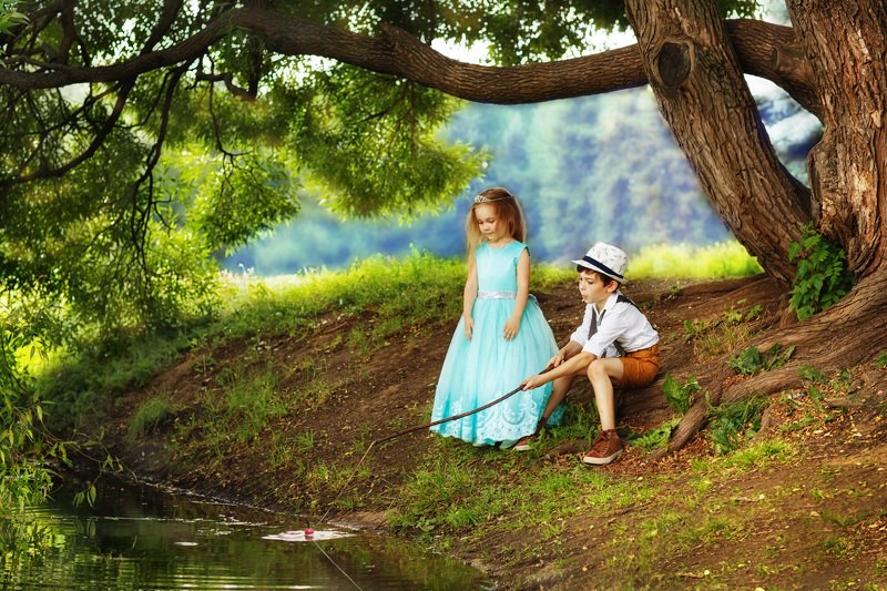 на рыбалке фото превью