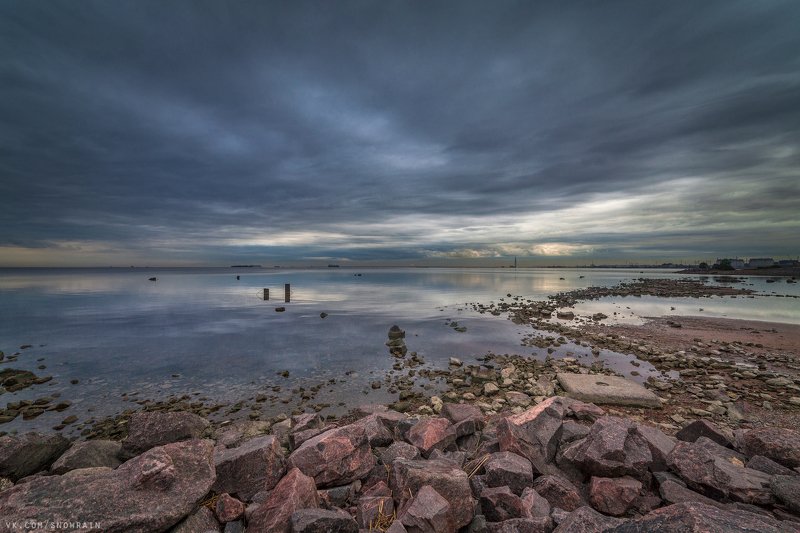 пейзаж, природа, путешествия, travel, wildlife, nature, landscape, canon, colours, тучи, clouds, dramatic sky, грозовое небо Финский залив перед рассветом фото превью