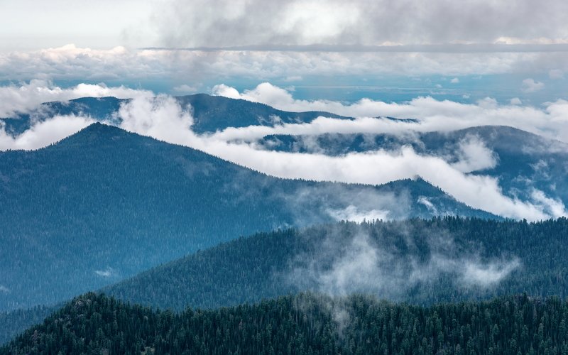 горы, сибирь, саяны, западный саян, ергаки, ник васильев, mountains, siberia, sayan, ergaki Море тайги. фото превью