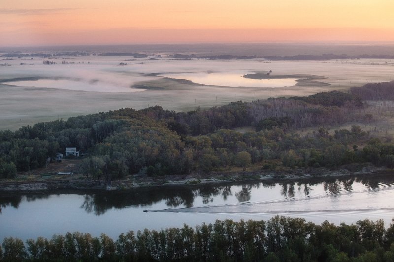 дон, туман Донские просторы фото превью