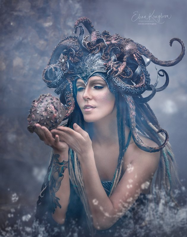 художественный образ, портрет, арт, фото,  осьминог, сказка Леди \