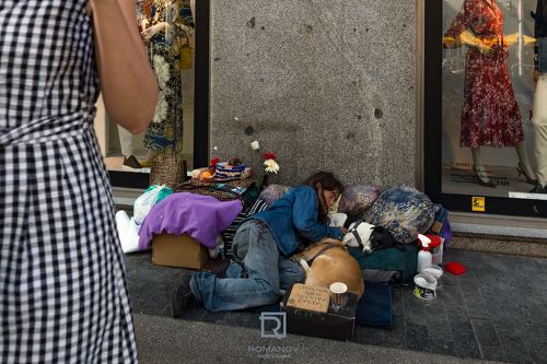 Sleeping on the Sidewalk