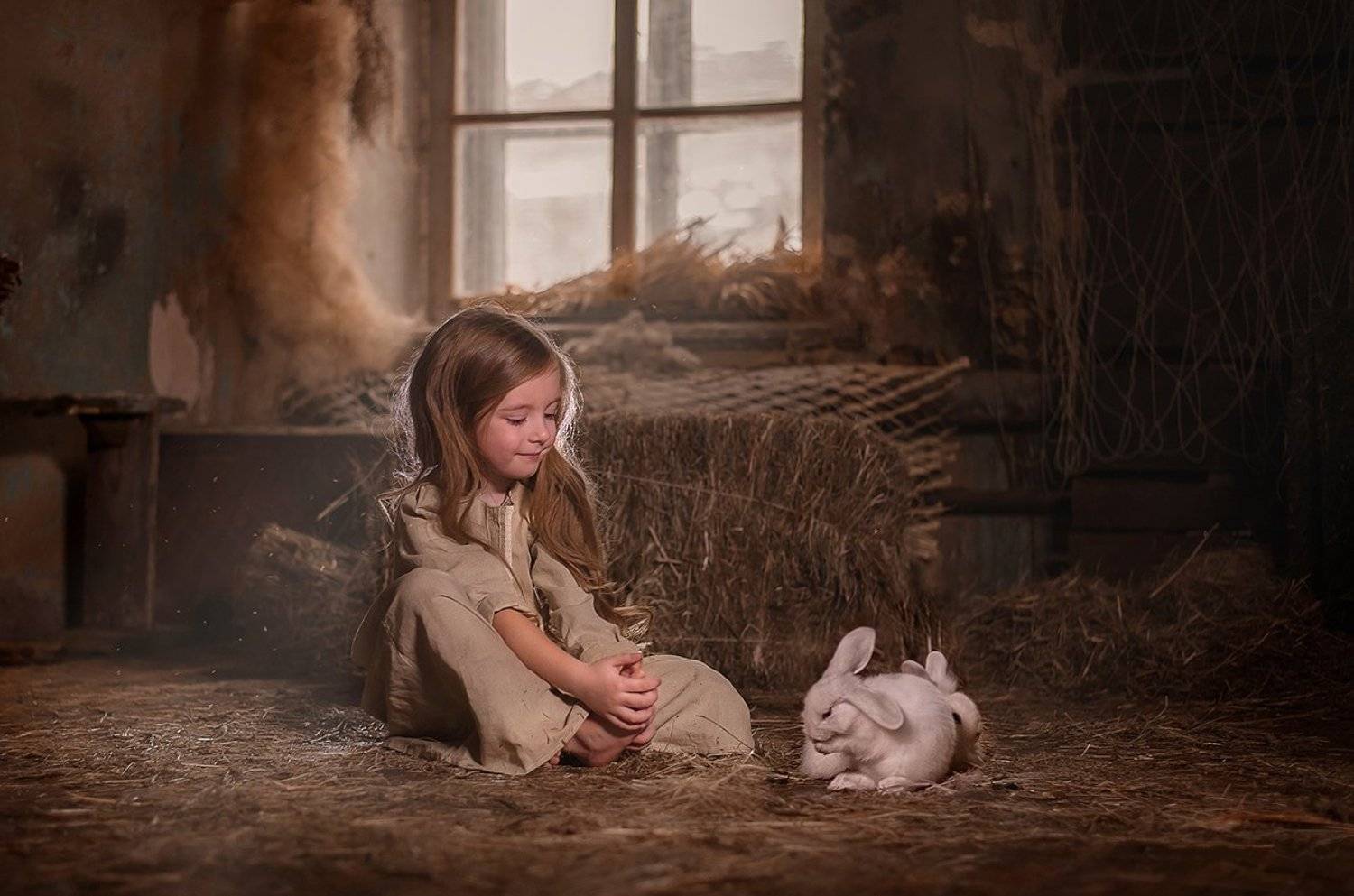 сено дети кролики, Мария Чернова