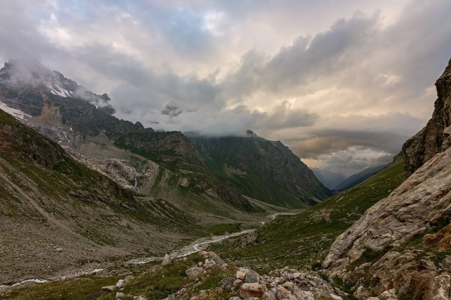 горы, закат, кавказ, Эстелла