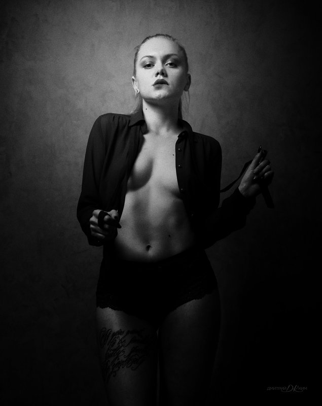 казахстан, костанай, будуар, портрет, студия, olympus, чб, монохром, bw, bnw, monochrome Анастасия фото превью