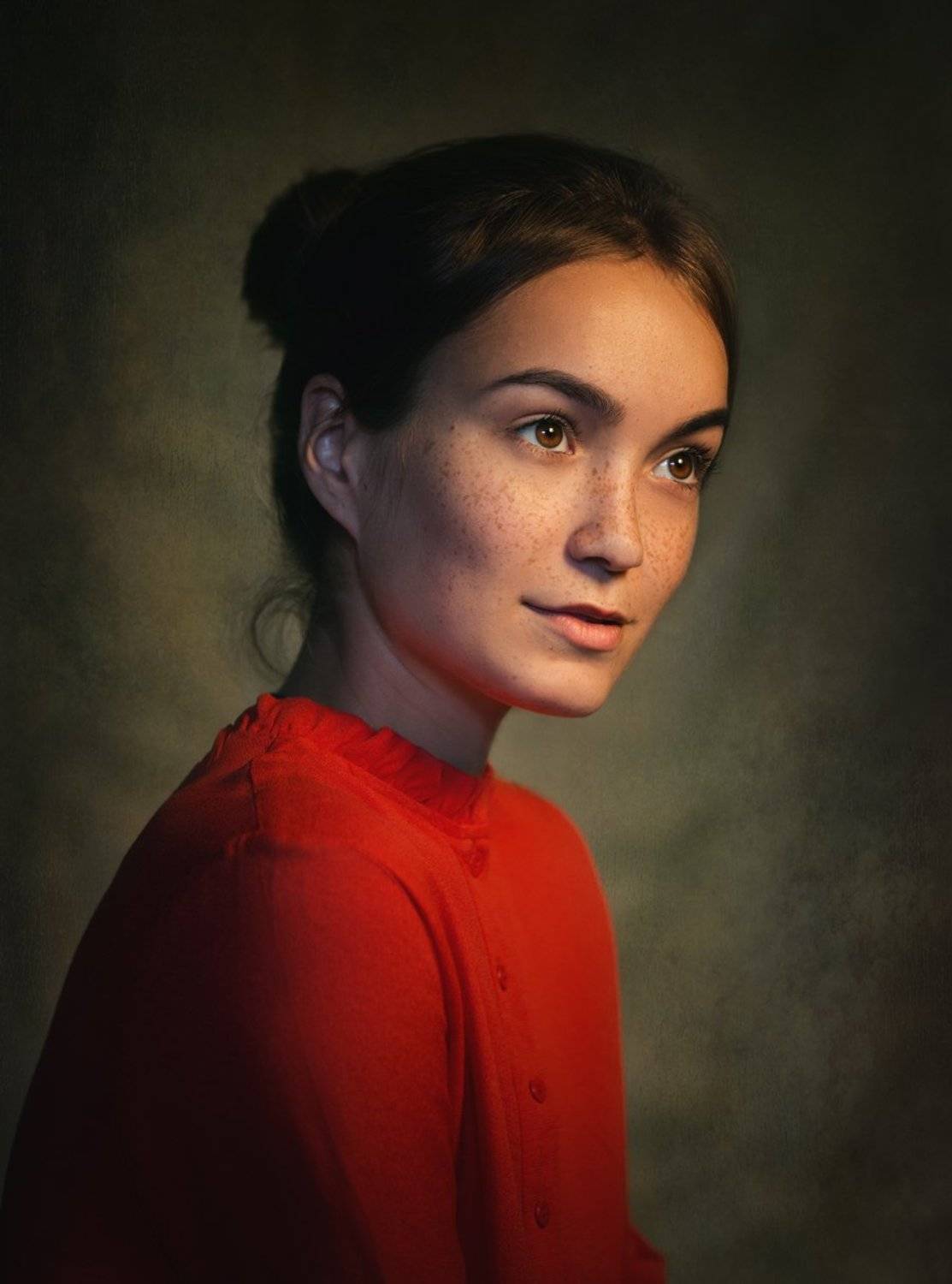 портрет, девушка, Баранов Олег