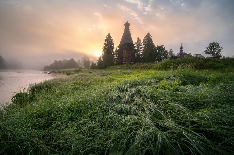 Утро туманное фото превью