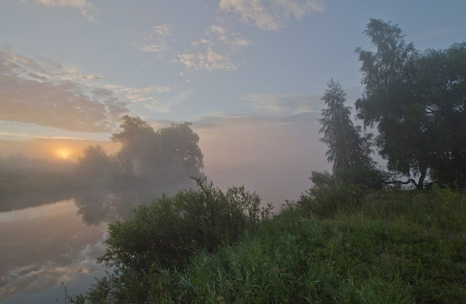 утро, рассвет, восход, лето, пейзаж, Михаил Агеев