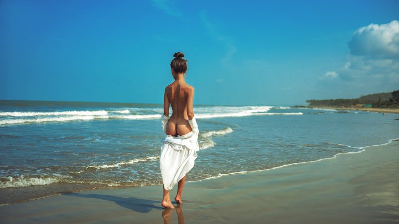 гоа ню море  Прогулка по берегу ГОФ фото превью