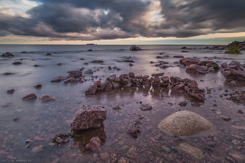 пейзаж, природа, путешествия, travel, wildlife, nature, landscape, canon, colours, тучи, clouds, dramatic sky, грозовое небо Рассвет на заливе фото превью