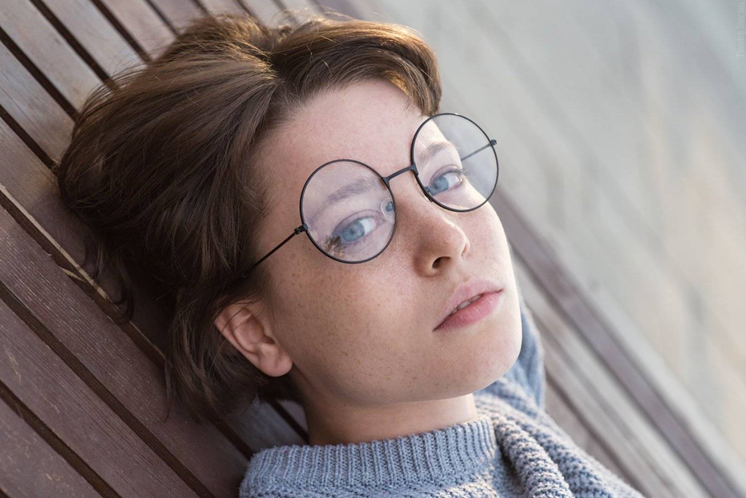 девушка, портрет, милая, cute, girl, portrait, glasses, очки, Тимофей Смирнов