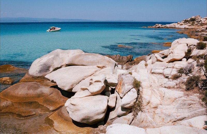 море пляж кариди лодка небо греция халкидики ситония *** фото превью