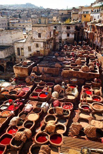 Фес. Кожевенное производство.