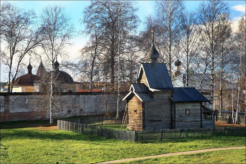 кирилло, белозерский, монастырь, деревянная, церковь Храм. фото превью