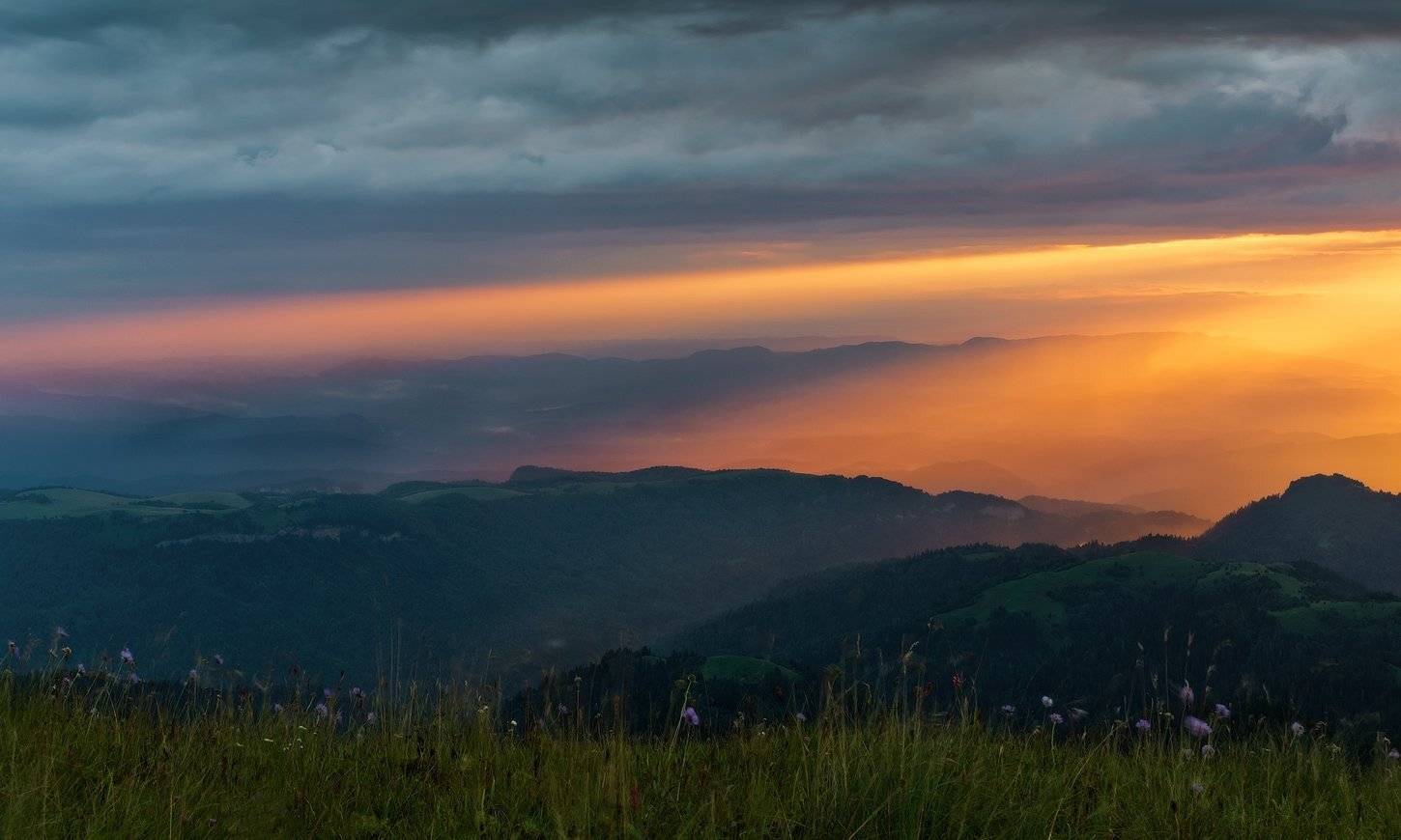 горы, кавказ, рассвет, ФЁДОР