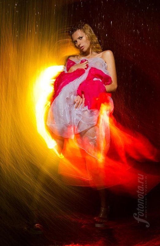 девушка, и, дождь *** фото превью