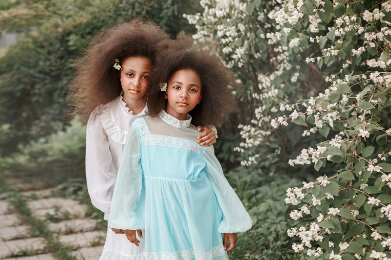 винтаж Две сестрички фото превью