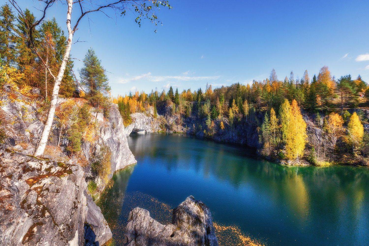 карелия, рускеала, озеро, парк, мраморный, каньон, Владимир Липецких