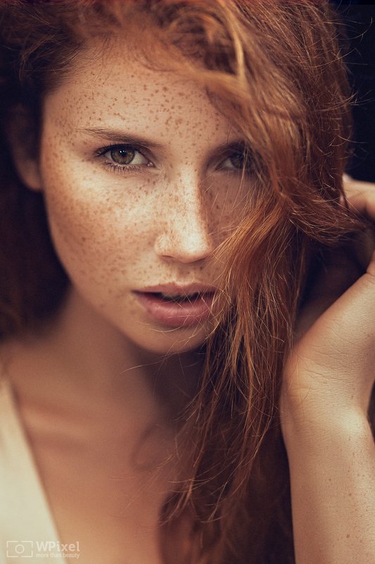 portrait women eyes redhair women by wpixel (More Than Beauty) фото превью