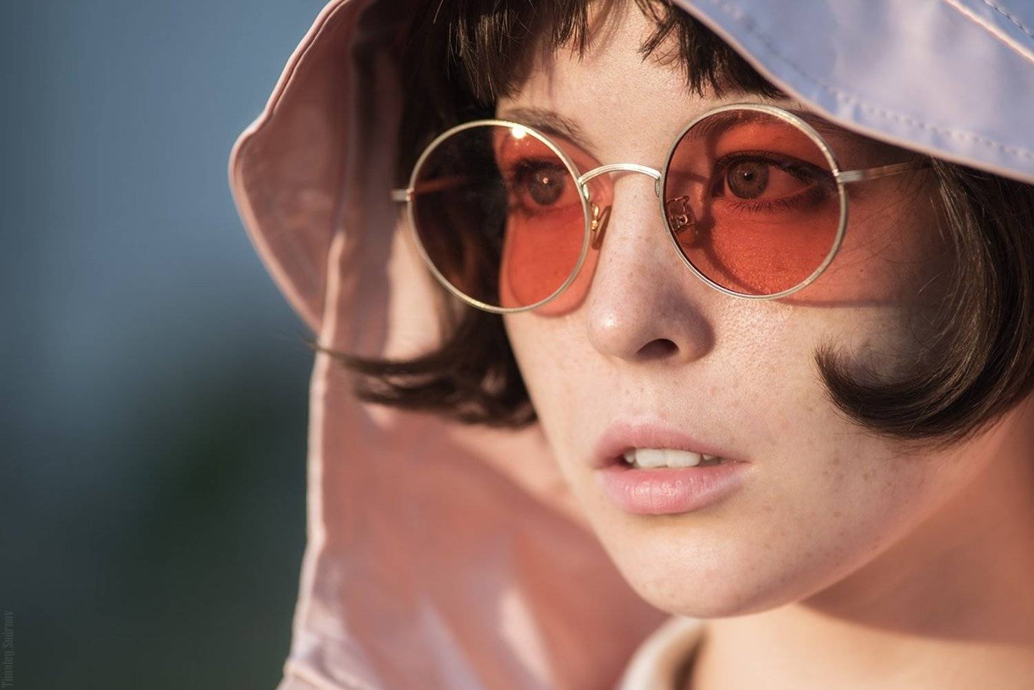 девушка, портрет, милая, cute, girl, portrait, очки, glasses, Тимофей Смирнов