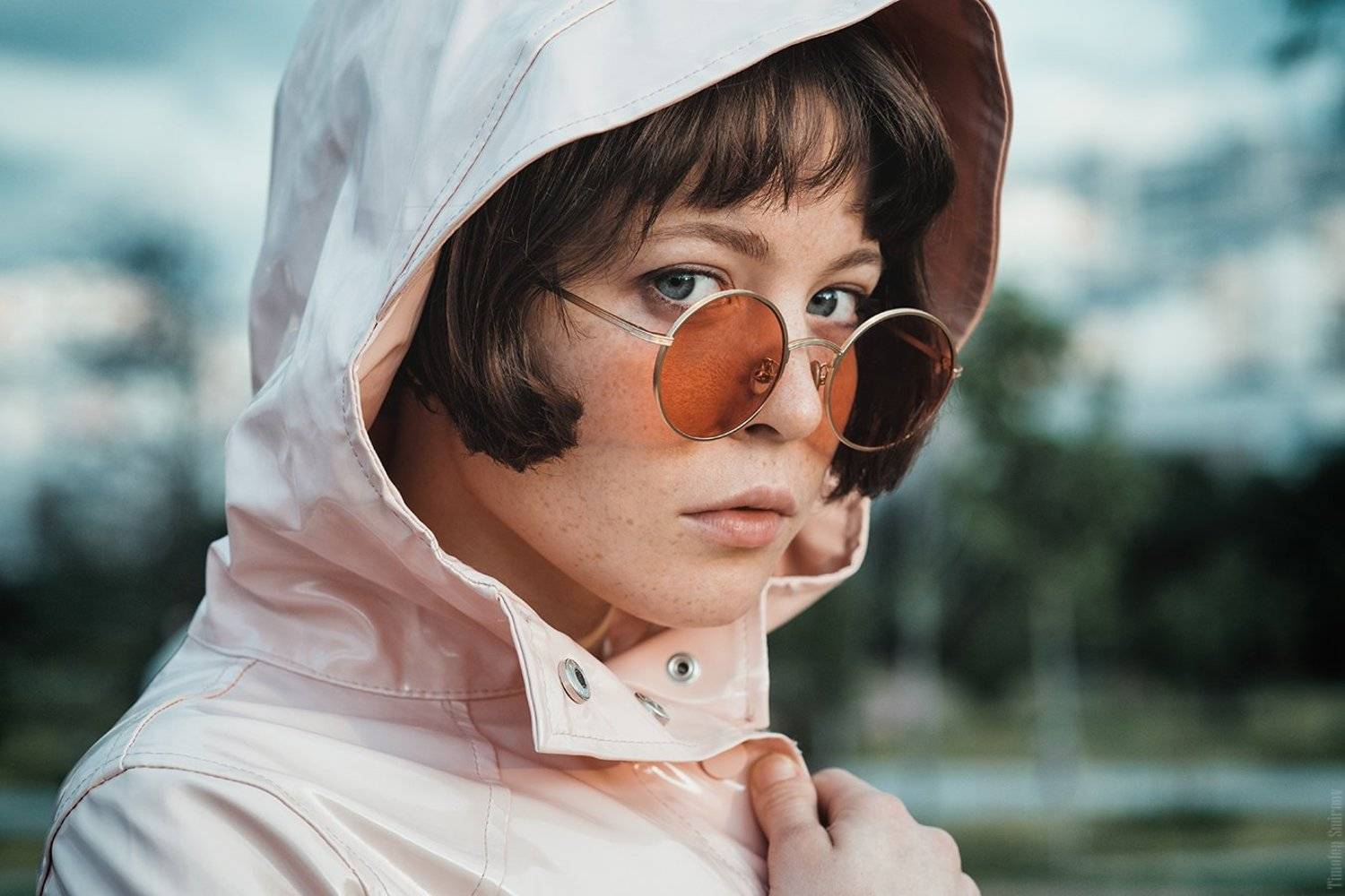 девушка, портрет, милая, cute, girl, portrait, glasses, очки, Тимофей Смирнов